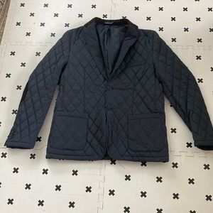 Saks Fifth Avenue Mens Quilted Blazer with Corduroy patches and collar